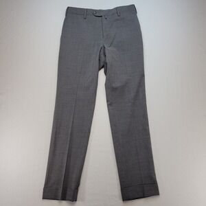 PT01 Traveller Dress Pants Mens 30x30 Gray Stretch Wool Blend Trousers